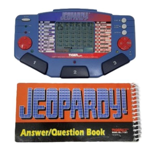 Vintage 1995 Tiger Electronic Jeopardy Hand Held Game Answer Key CartridgeTested